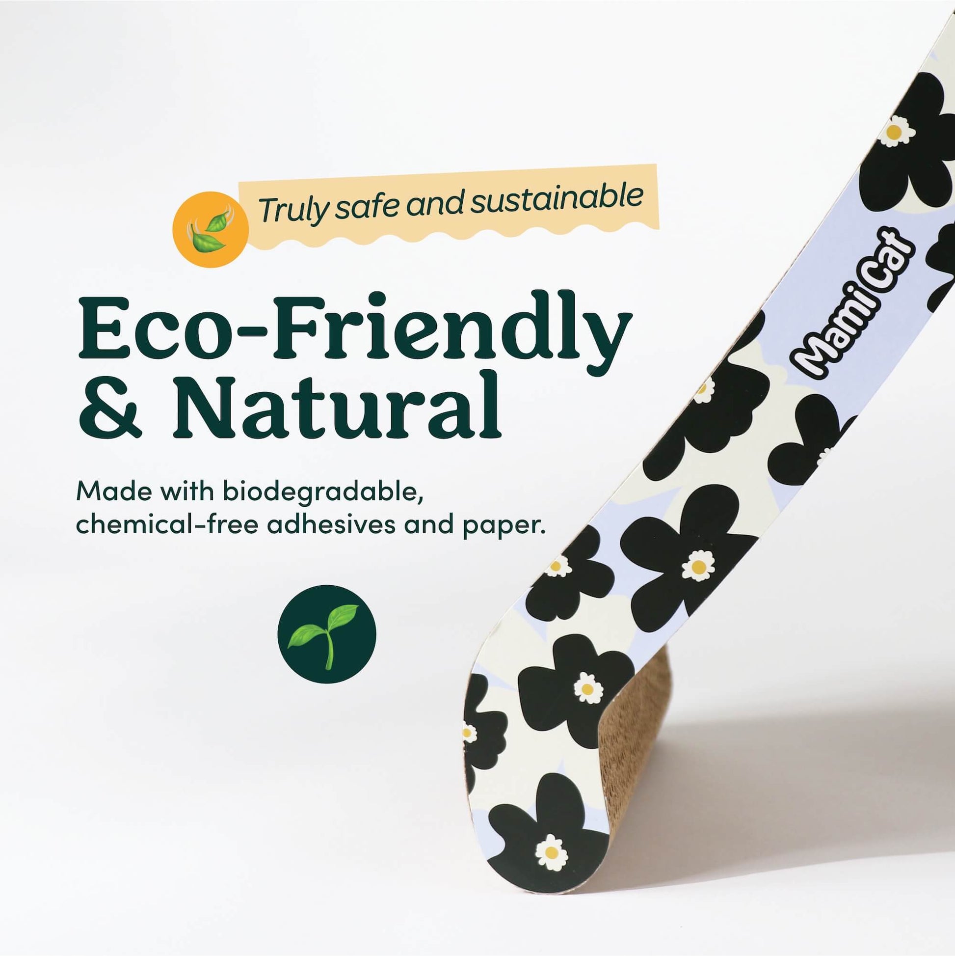 Arch Bridge Cat Scratching Board Eco-Friendly and Natural Explanation Picture.
