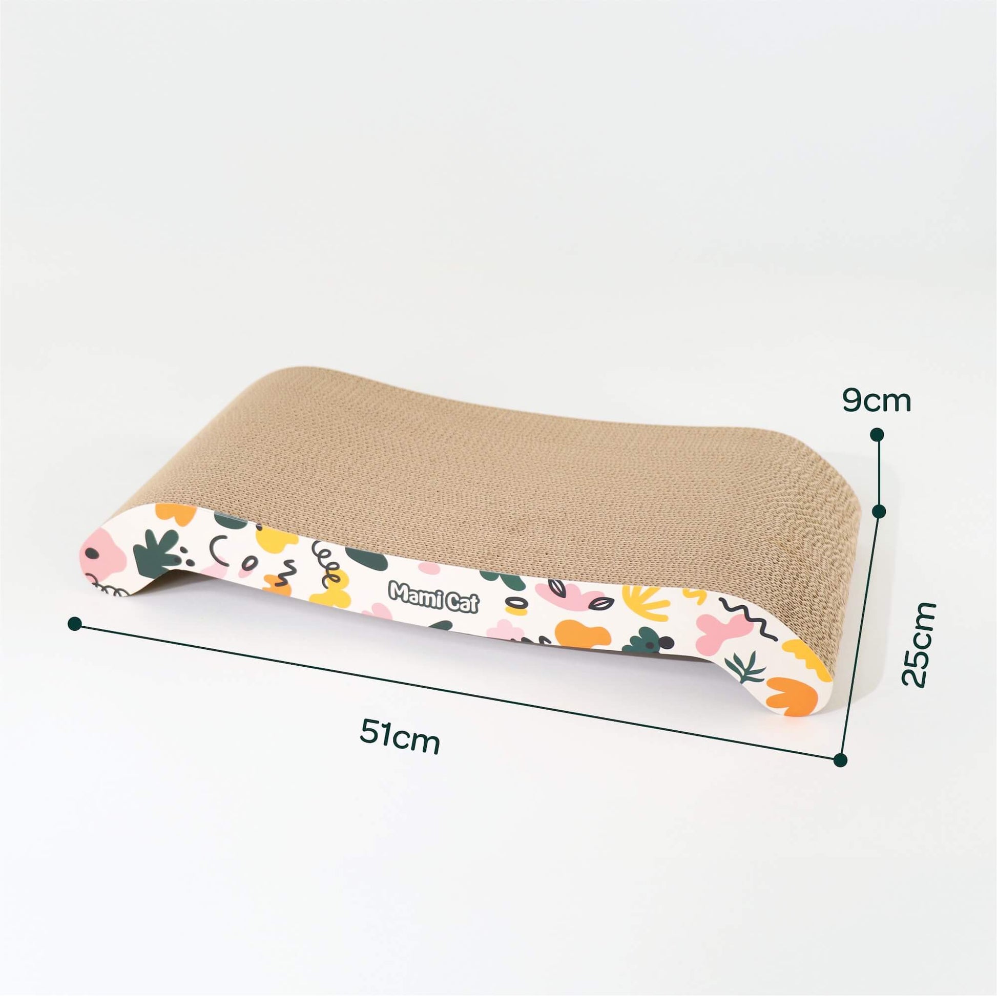 The Dimensions of Arch Bridge Cat Scratching Board Playful Design.