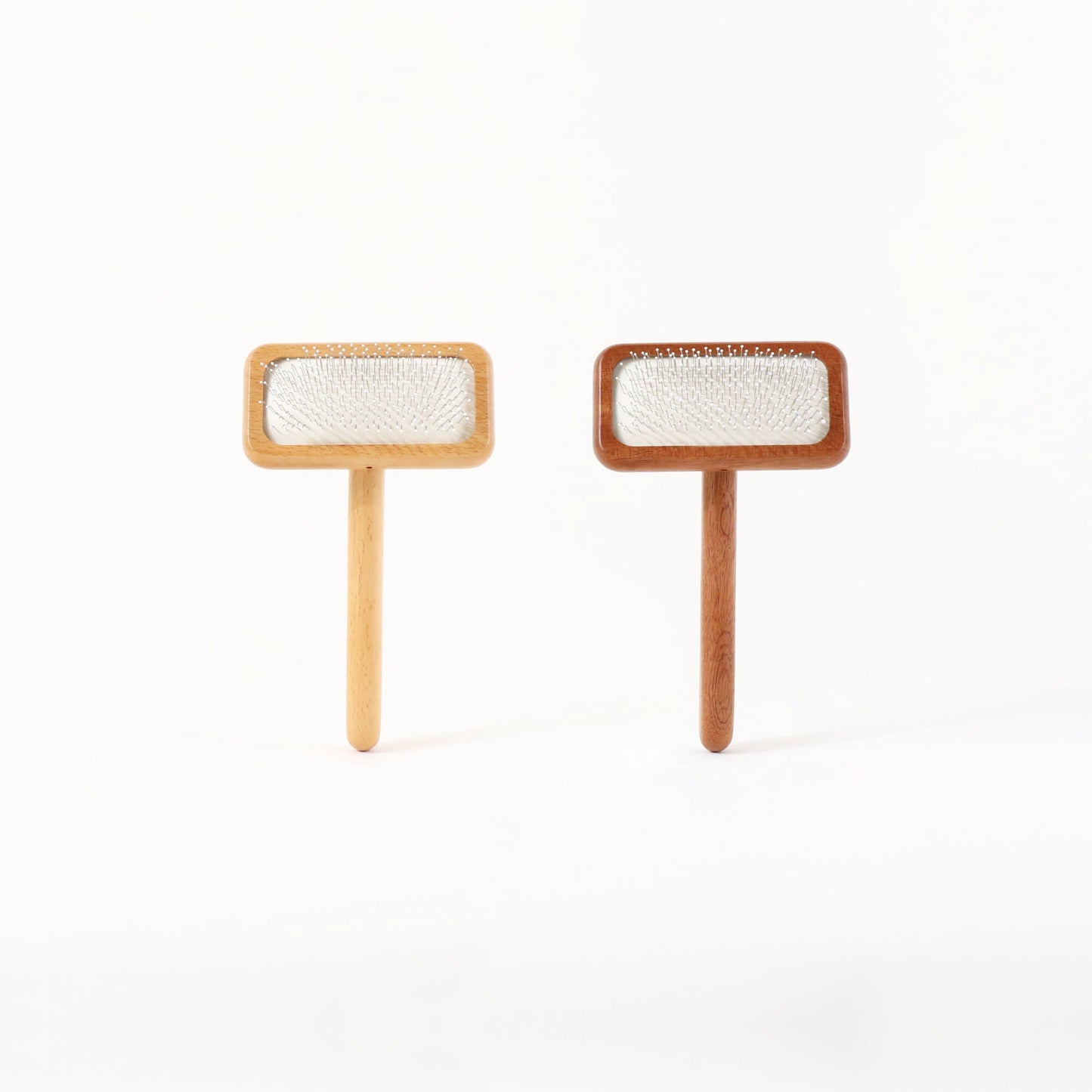 Wooden Slicker Fur Brush Comb